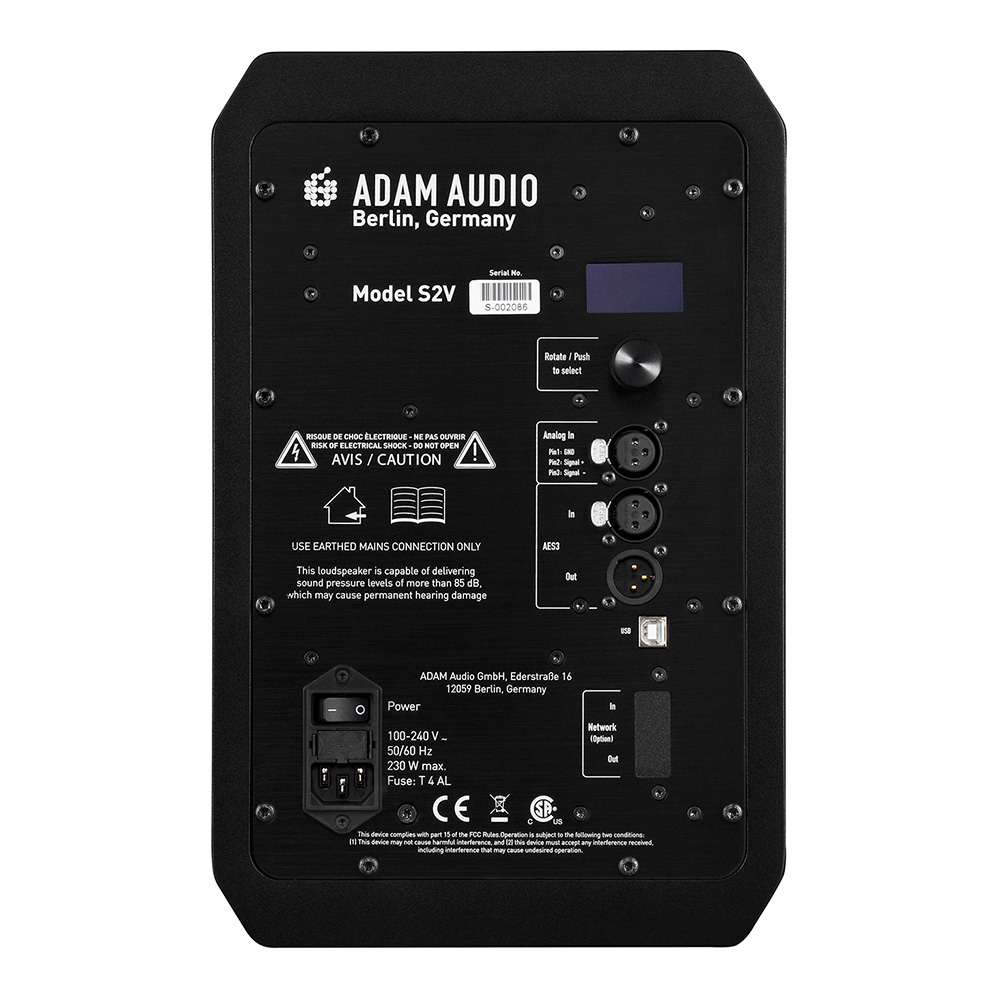 Adam audio s2v モニタースピーカー　アダムオーディオ ADAM AUDIO ( アダムオーディオ ) S2V 送料無料 | サウンドハウス
