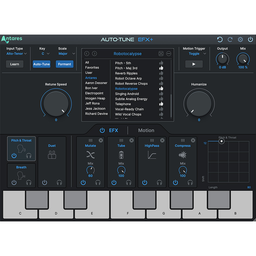 Antares Auto-Tune EFX+ 10｜ミュージックランドKEY