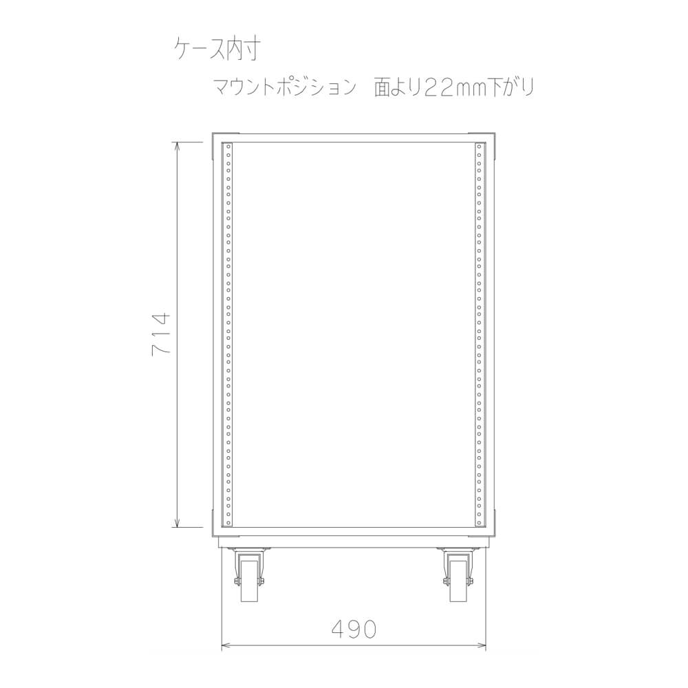 ARMOR RACK CASE 16U D400｜ミュージックランドKEY