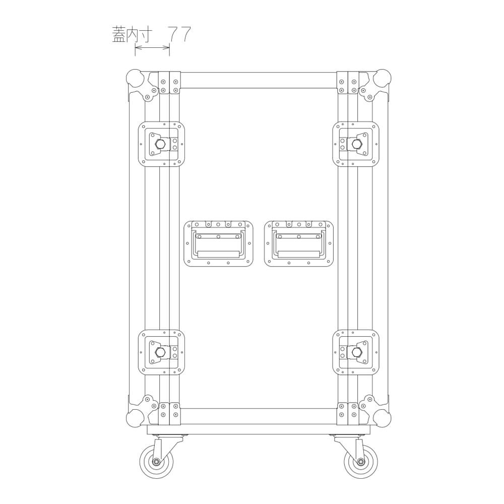 ARMOR RACK CASE 17U D400｜ミュージックランドKEY