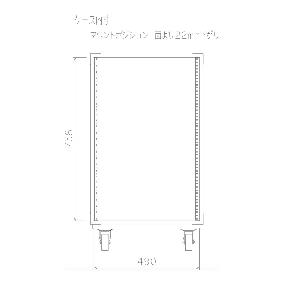 ARMOR RACK CASE 17U D400｜ミュージックランドKEY