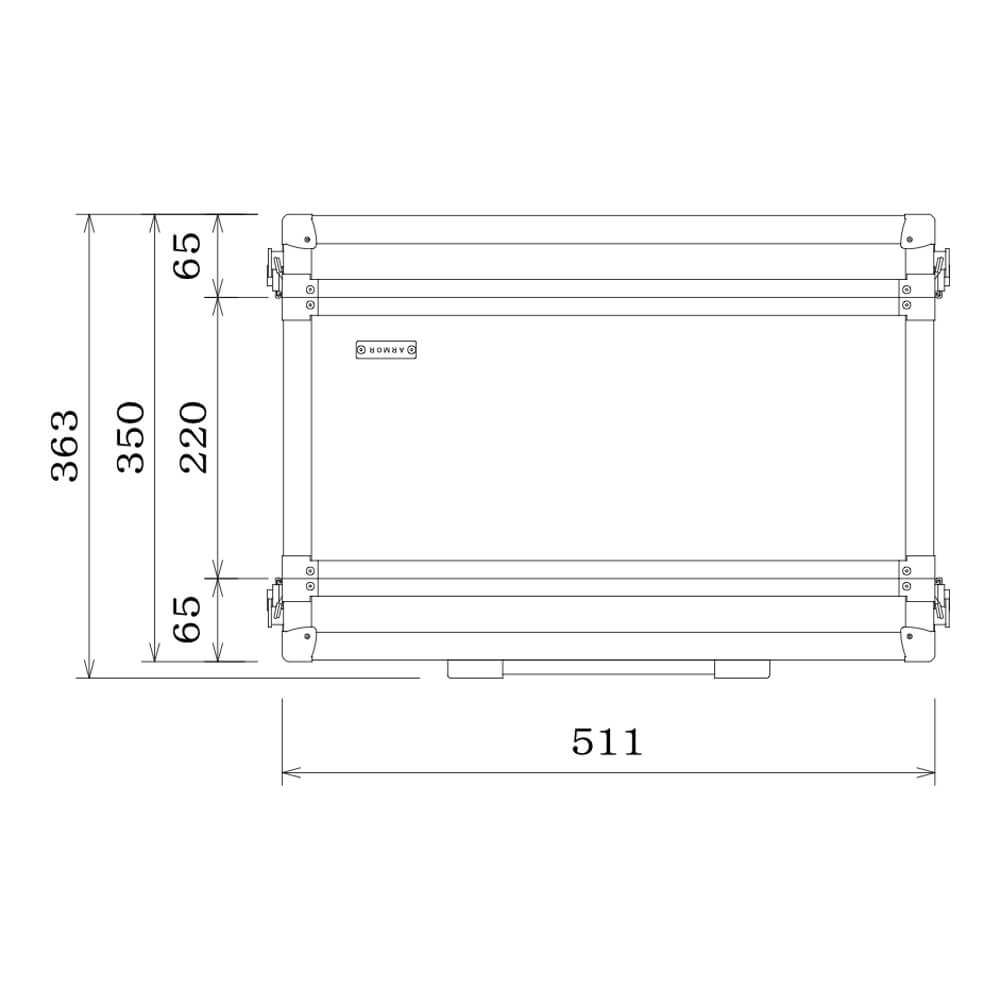 ARMOR RACK CASE 1U D220｜ミュージックランドKEY