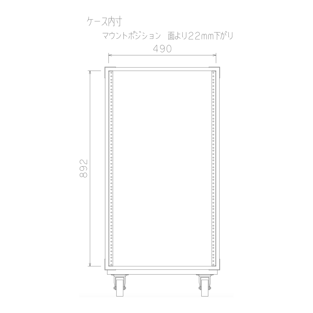ARMOR RACK CASE 20U D400｜ミュージックランドKEY