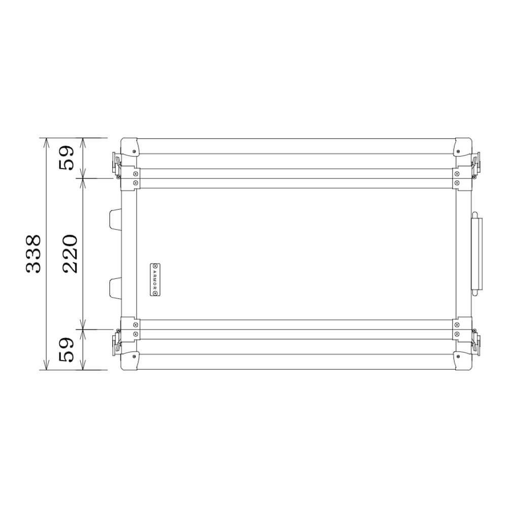 ARMOR RACK CASE 2U D220｜ミュージックランドKEY