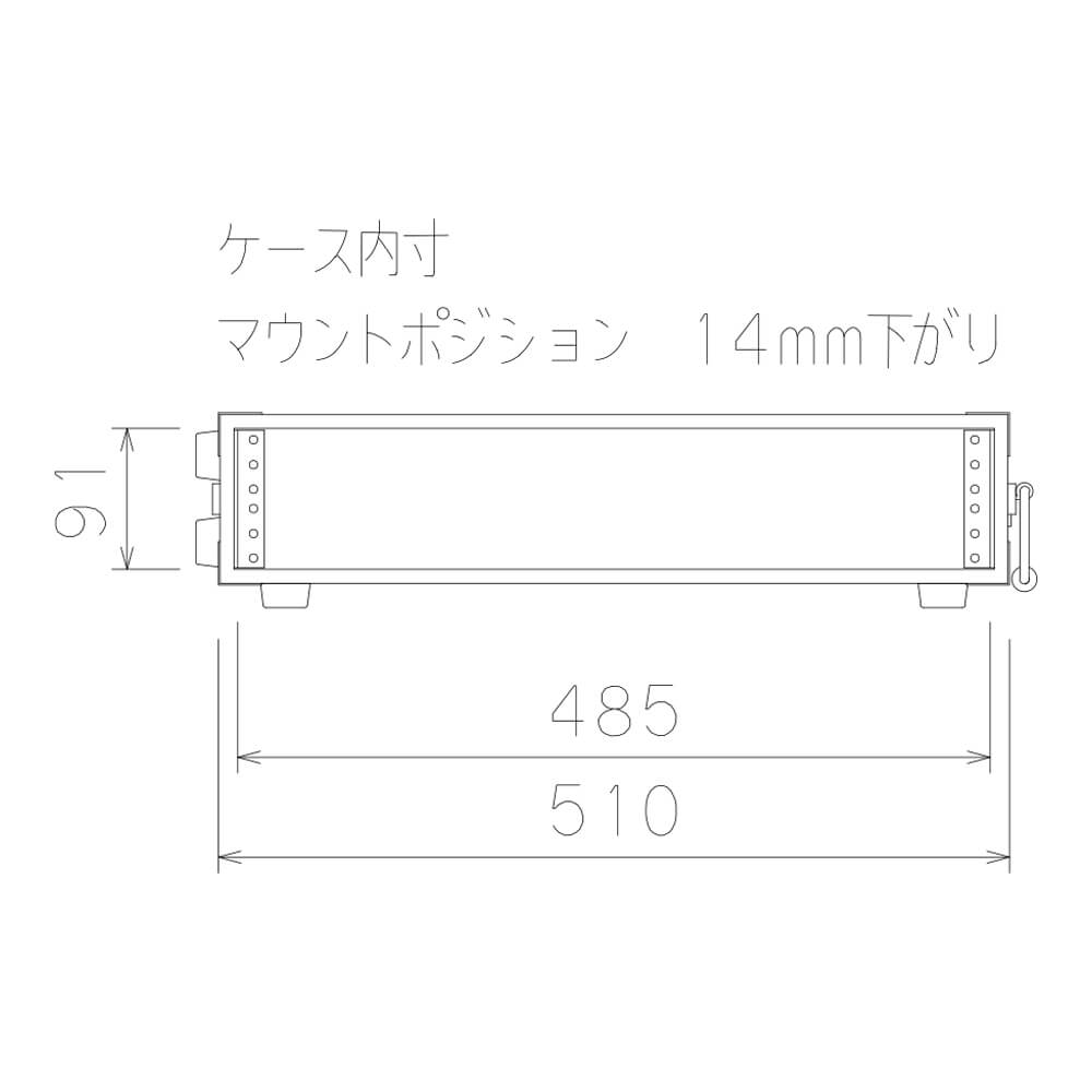 ARMOR RACK CASE 2U D360｜ミュージックランドKEY