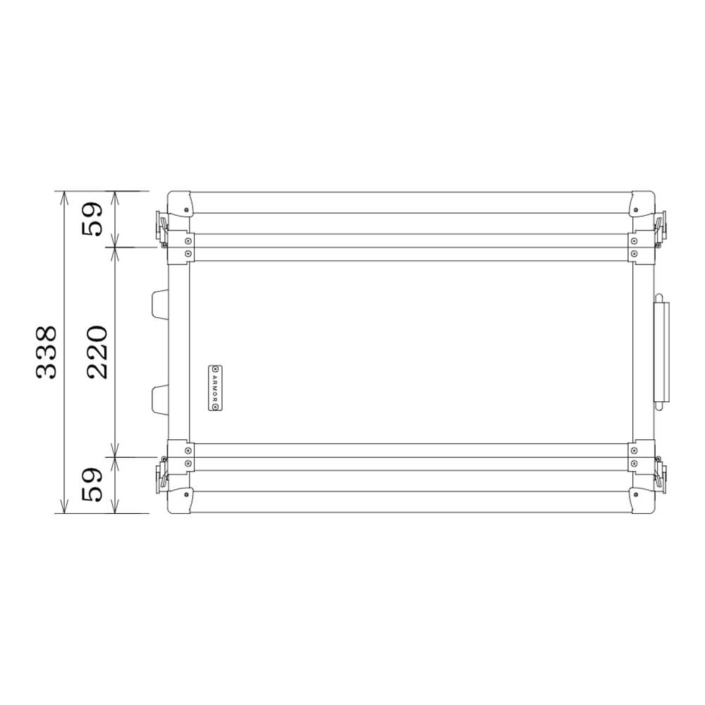 ARMOR RACK CASE 3U D220｜ミュージックランドKEY