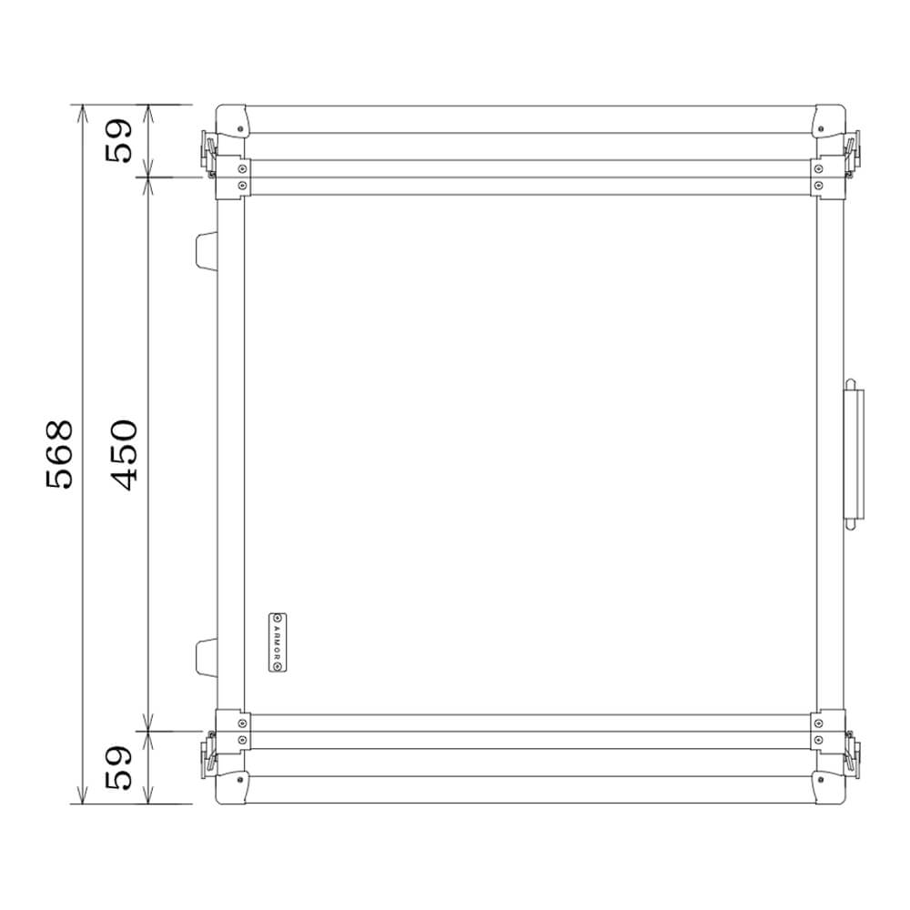 ARMOR RACK CASE 3U D450｜ミュージックランドKEY