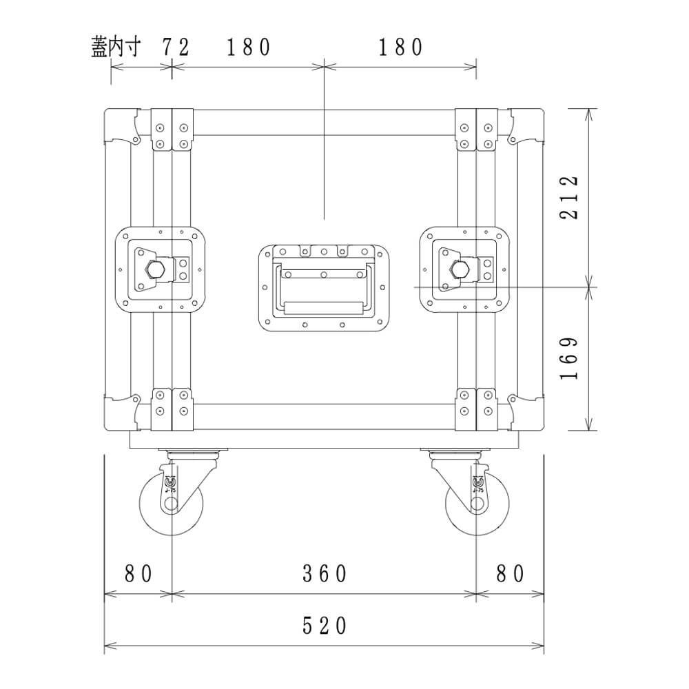 ARMOR RACK CASE SD7U D360｜ミュージックランドKEY