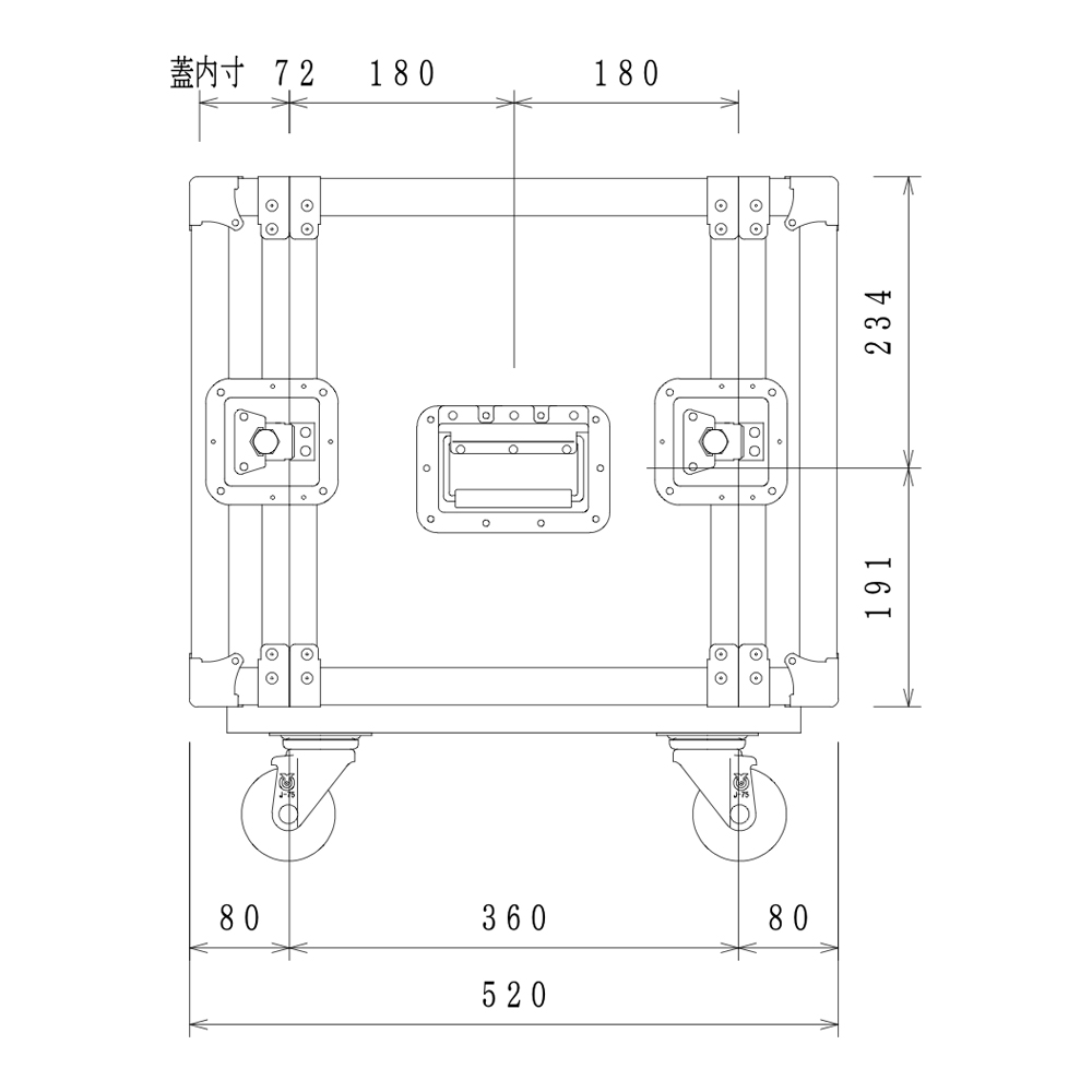 ARMOR RACK CASE SD9U D360｜ミュージックランドKEY