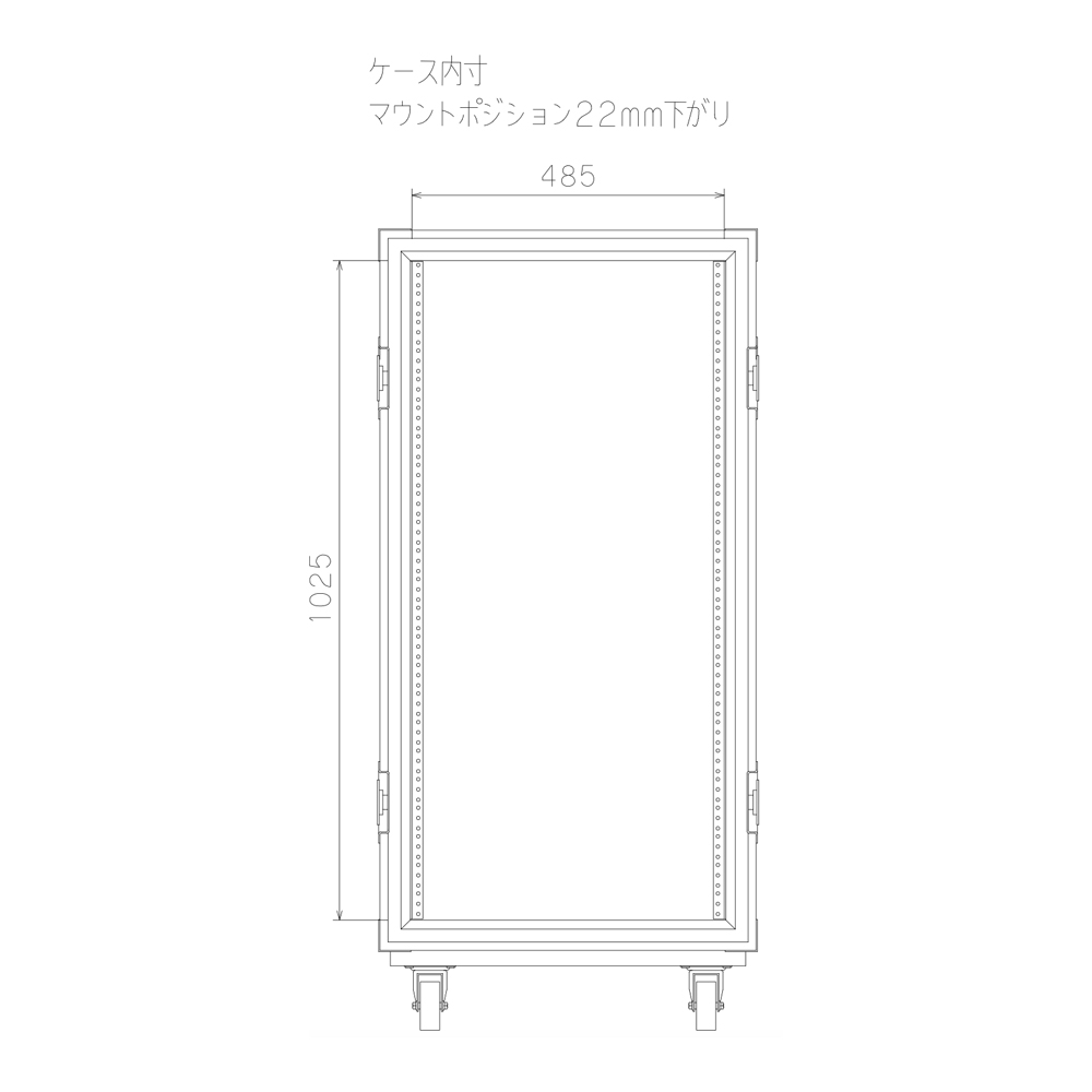 その他 ARMOR SHOCK MOUNT RACK 5U Rackmount 05U x24 Zero Warrior Lid Compartment Rack Shock