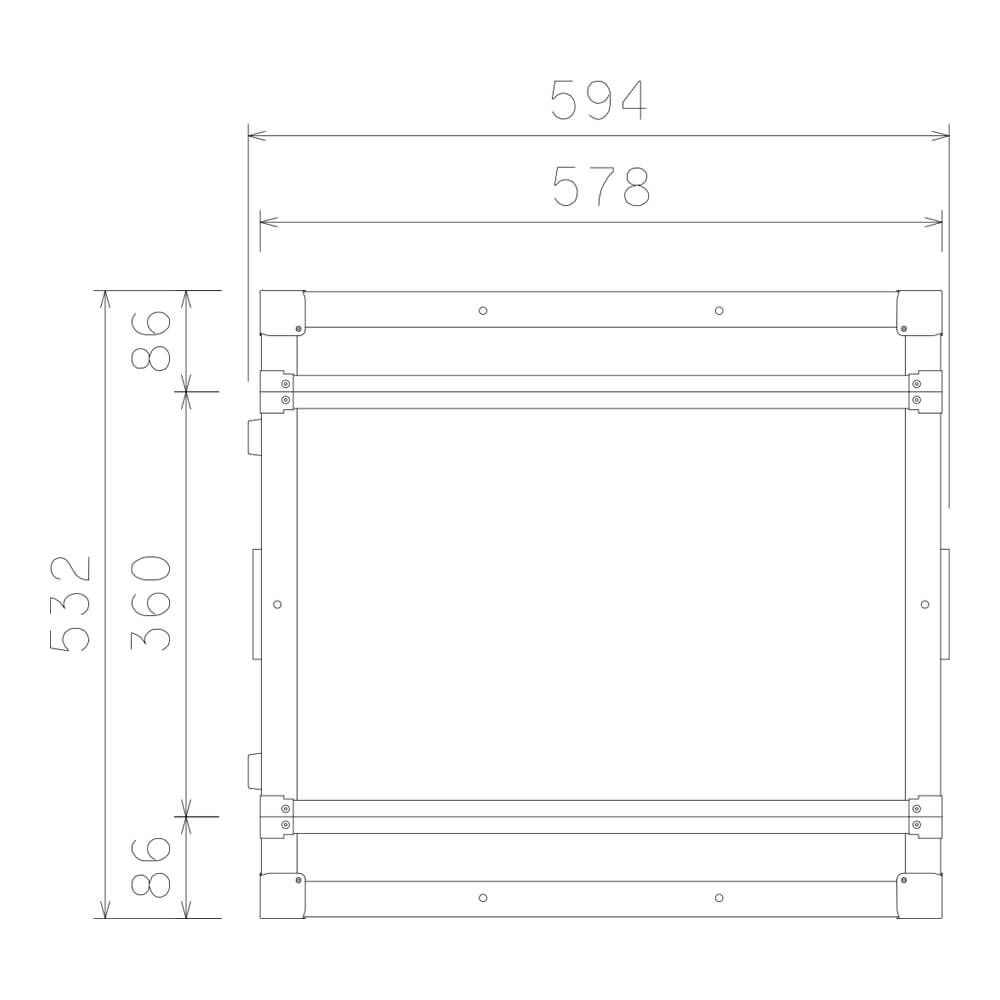ARMOR SHOCK MOUNT RACK 6U D360｜ミュージックランドKEY