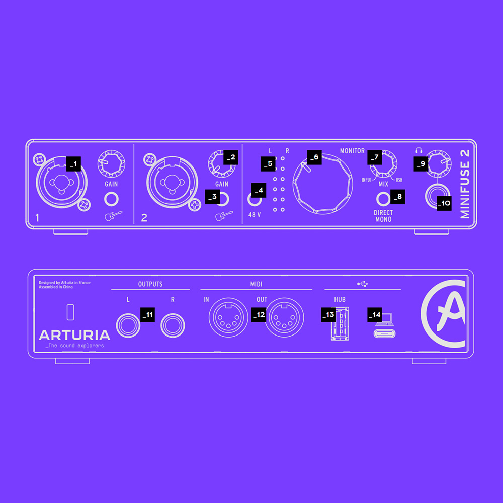 Arturia MiniFuse 2 WH|ミュージックランドKEY