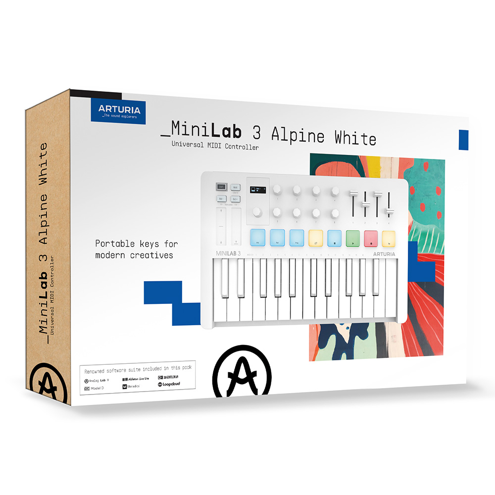 Arturia MiniLab 3 Alpine White｜ミュージックランドKEY