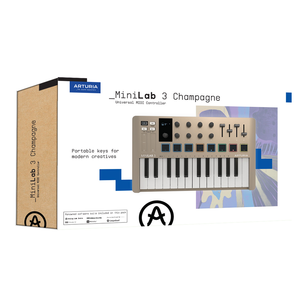 Arturia MiniLab 3 Champagne｜ミュージックランドKEY
