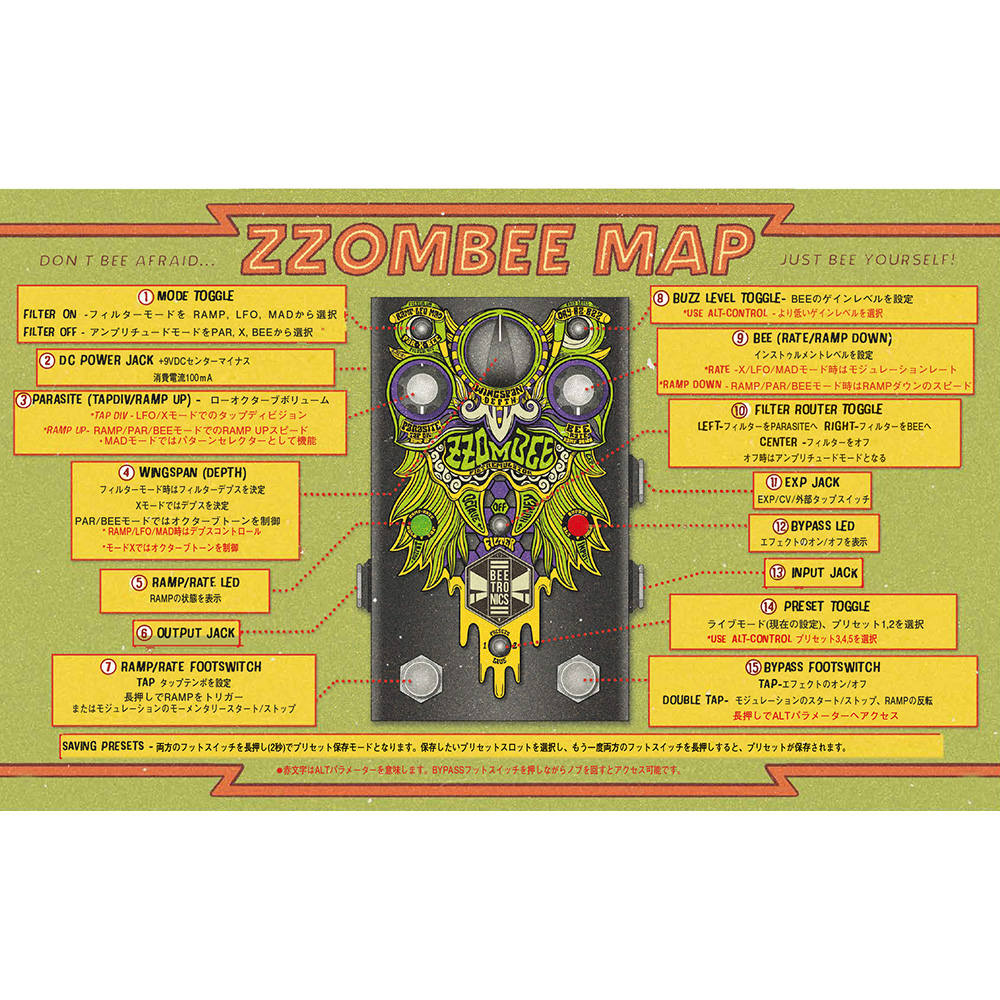 BEETRONICS ZZOMBEE [Filtremulator]｜ミュージックランドKEY