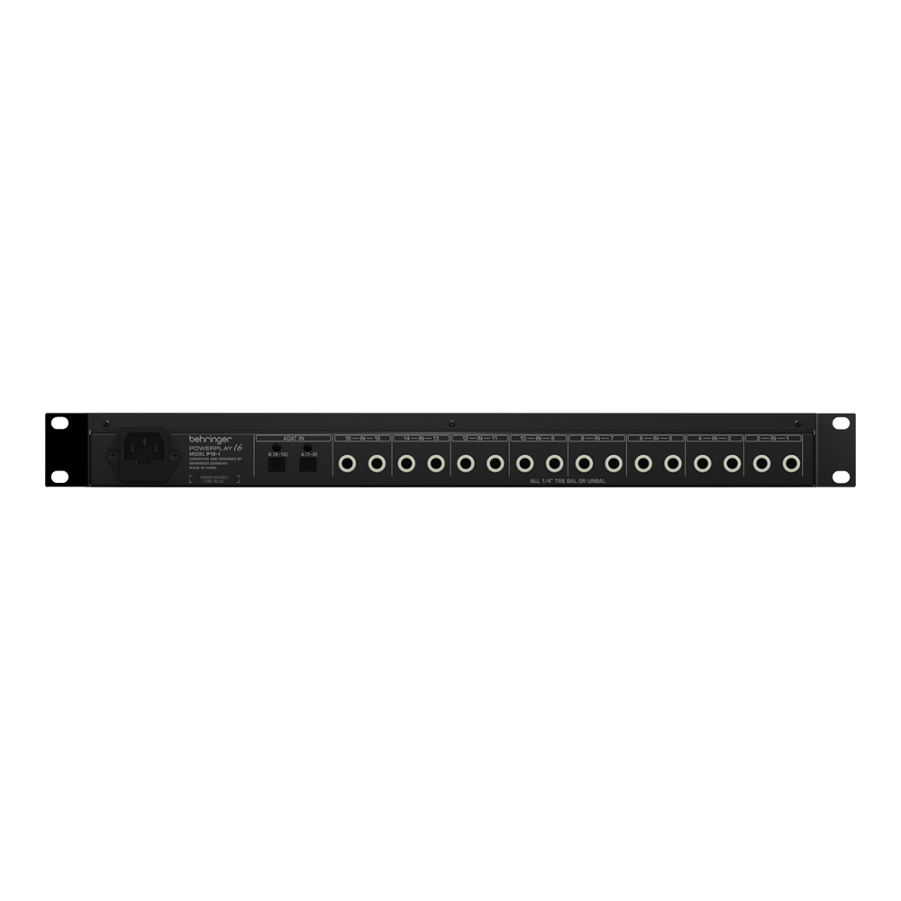 新品P16-I POWERPLAY BEHRINGER 16-I 16チャンネル Behringer P16-I PowerPLAY 16-Channel 19-Inch Input Module