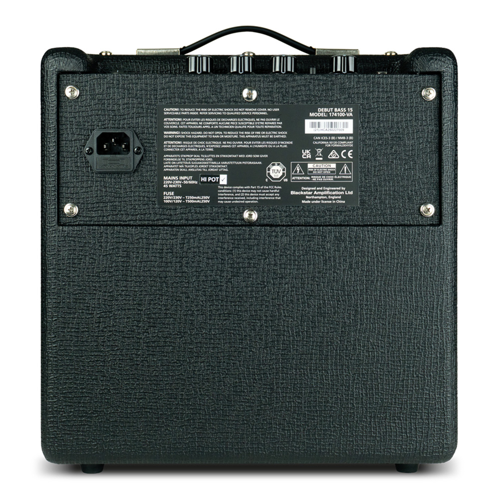 Blackstar Debut Bass 15 ベース用アンプ 本体 Blackstar DEBUT BASS 15｜ミュージックランドKEY
