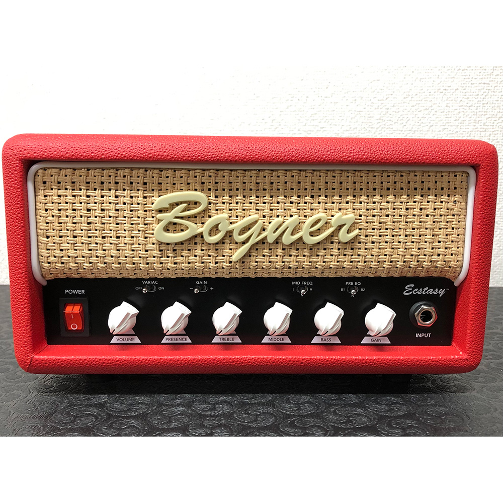 Bogner Ecstasy Mini Head Custom Color Red Tolex/Brown Grill/White 