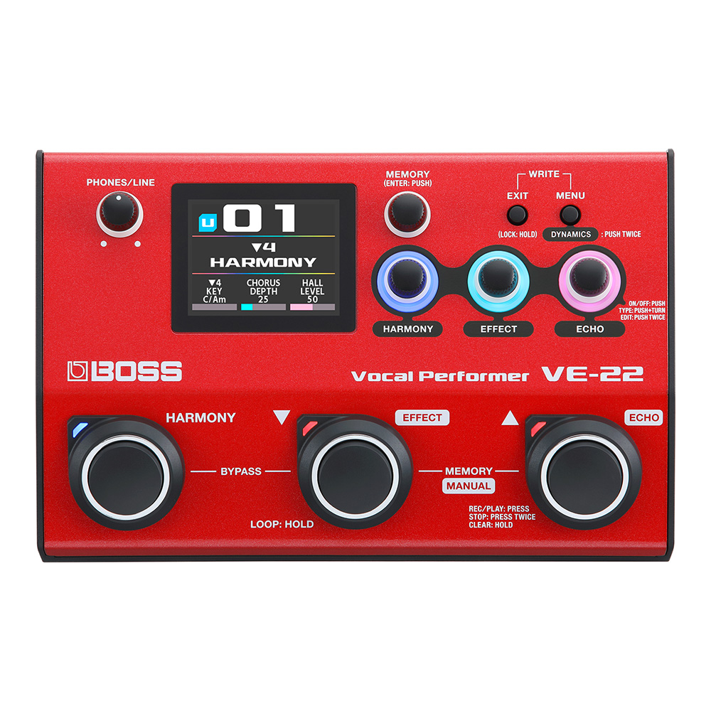 BOSS ボス Vocal Performer レッド VE-5-RD - 楽器・機材