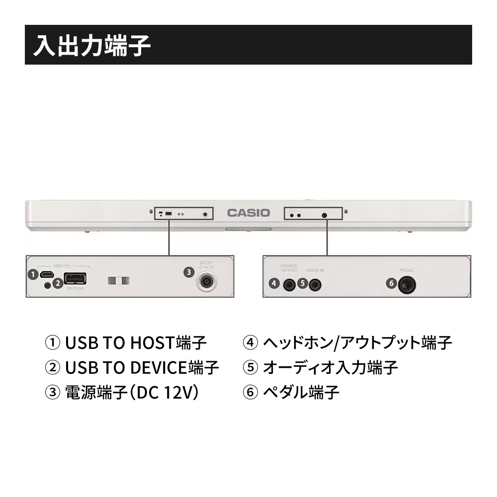 CASIO Casiotone CT-S1-76WE｜ミュージックランドKEY