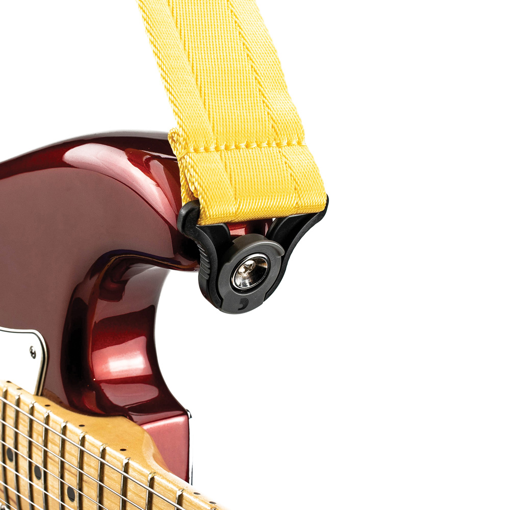 D'Addario Auto Lock Guitar Strap - Mellow Yellow [50BAL07]｜ミュージックランドKEY