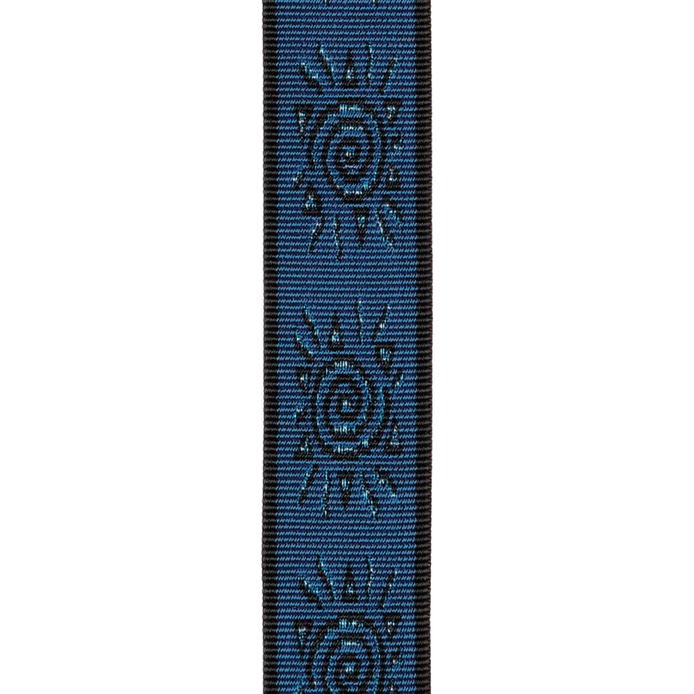 D'Addario Auto Lock Vintage Planet Waves Suns Strap, Blue Suns