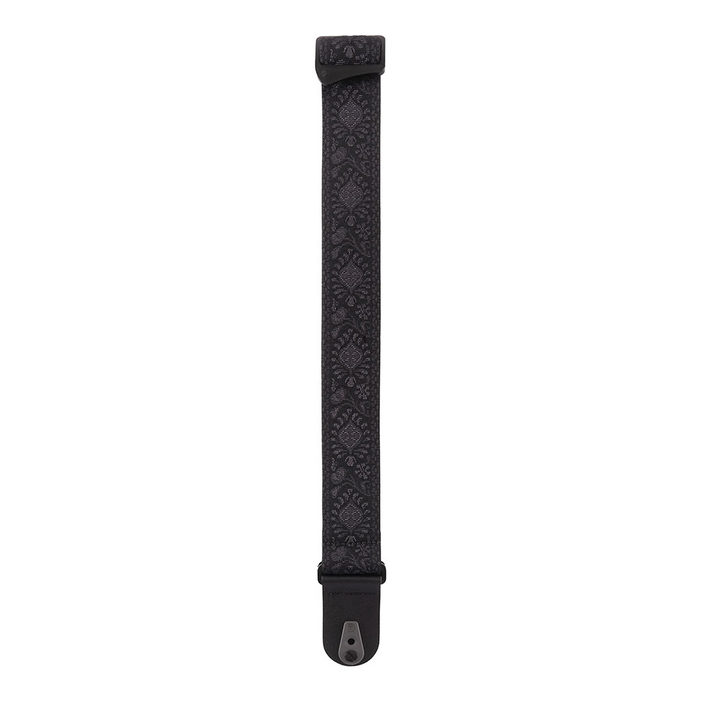 D'Addario 50mm Pad Lock Strap, Monterey Tubular Black