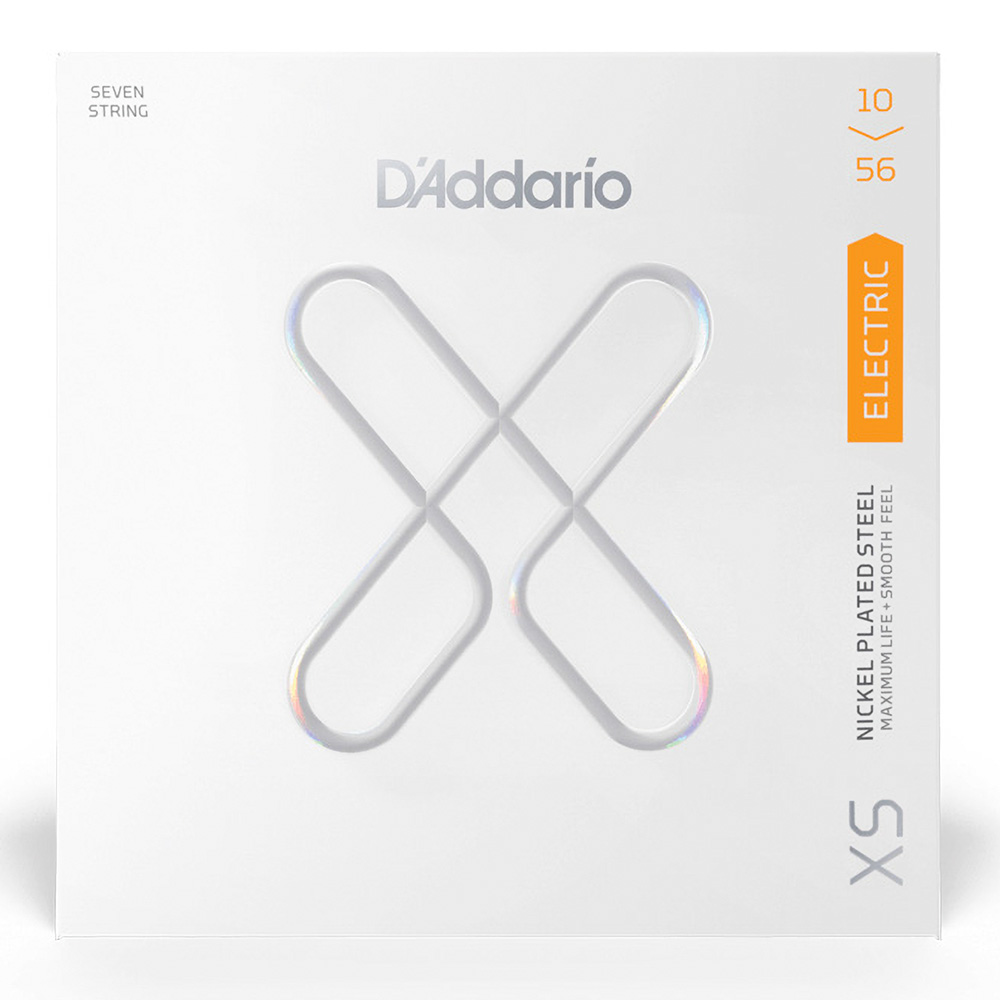 D'Addario XSE1056 [XS Nickel Round Wound, Regular Light 7-String