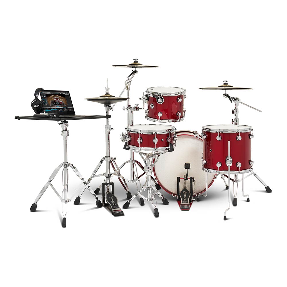 dw DWe 4-Piece Complete Bundle Kit Black Cherry Metallic Lacquer
