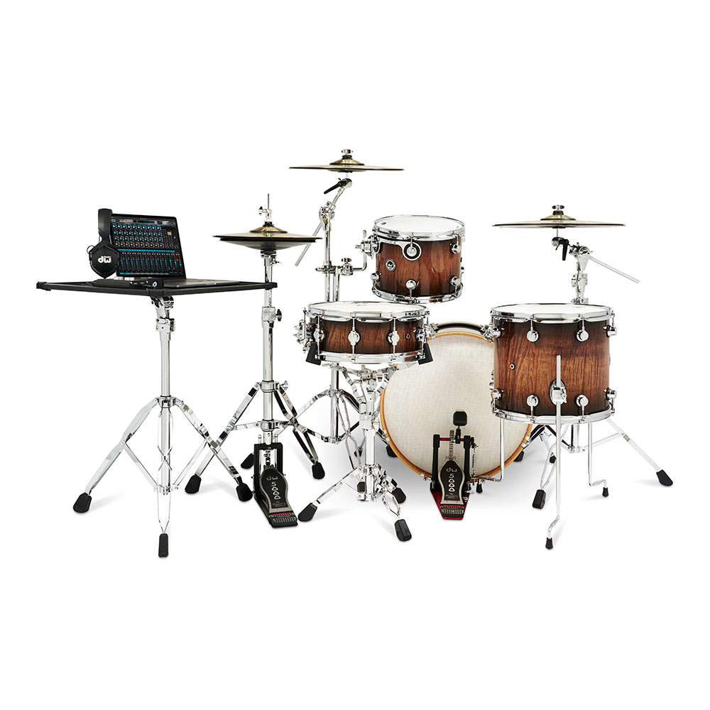 dw DWe 4-Piece Complete Bundle Kit Candy Black Burst over
