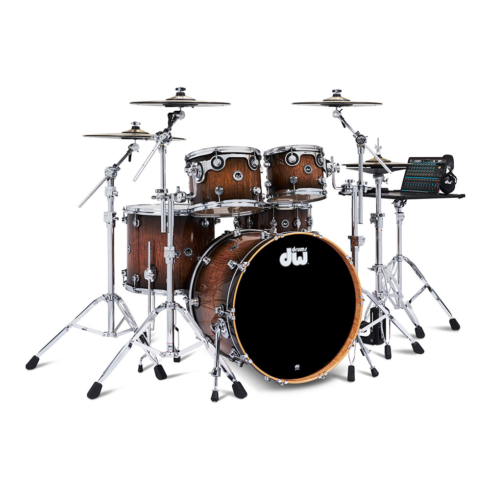 dw DWe 5-Piece Complete Bundle Kit Candy Black Burst over