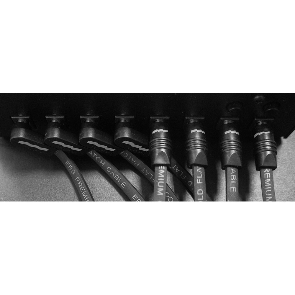EBS Flat Power Cables DC1-18 90/90 (18 cm, L/L)｜ミュージックランドKEY
