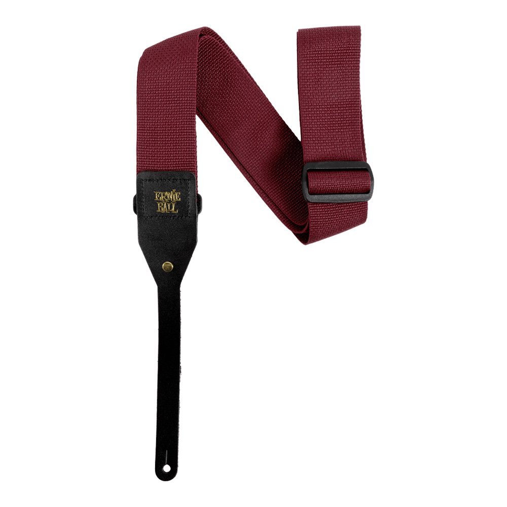 ERNIE BALL #5367 Acoustic Guitar Strap - Burgundy｜ミュージック