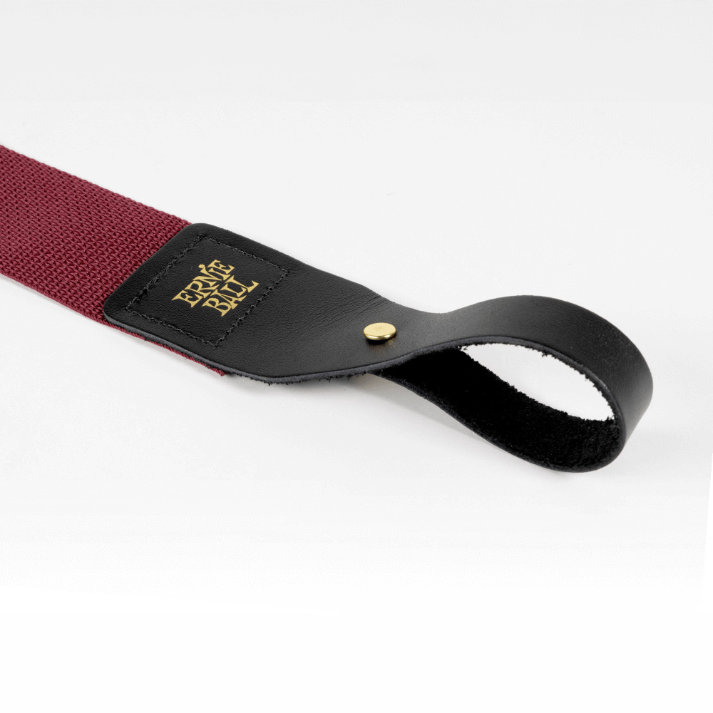 ERNIE BALL #5367 Acoustic Guitar Strap - Burgundy｜ミュージックランドKEY