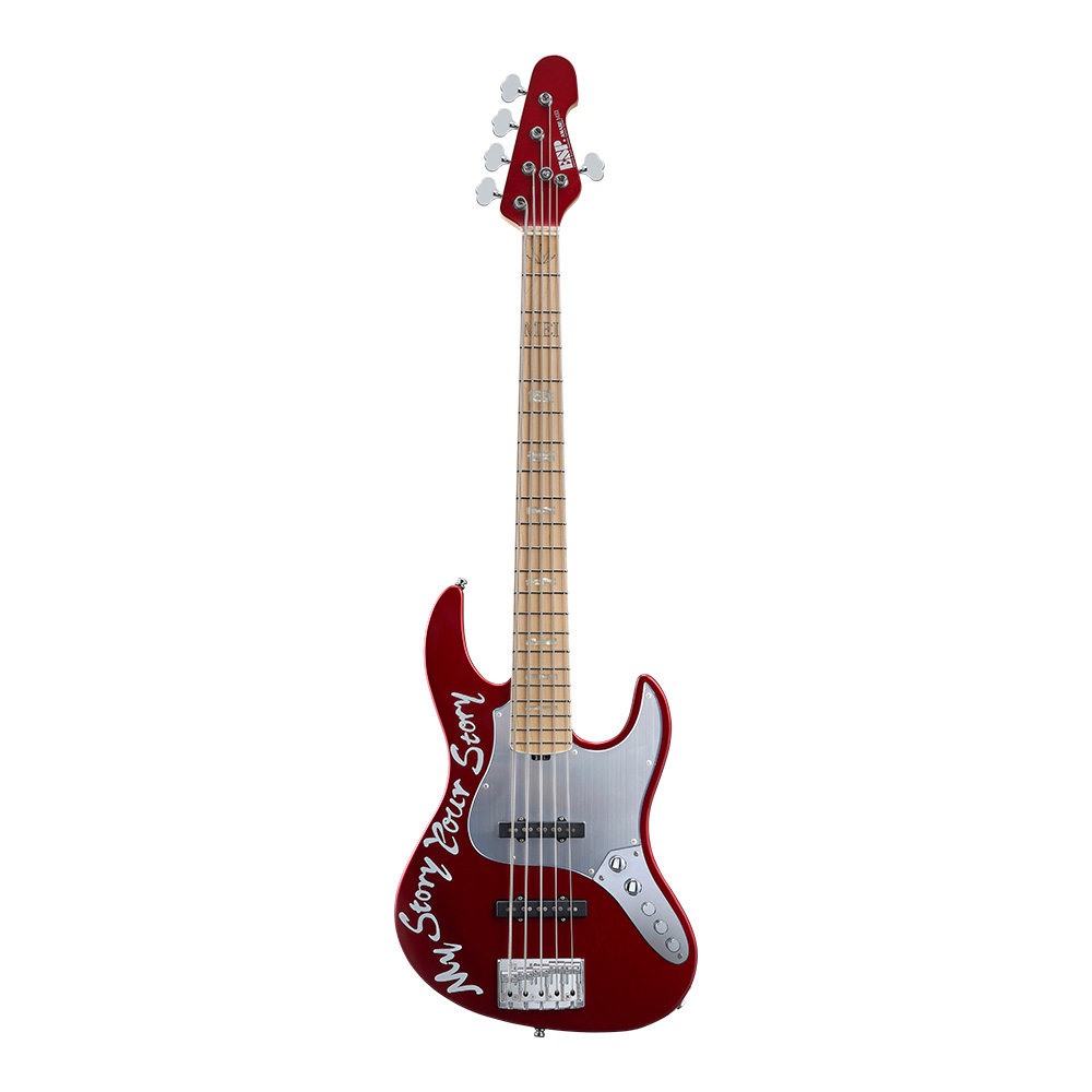 ESP AMAZE-AS-5 MEI Custom Metallic Red Satin [MEI Signature Model