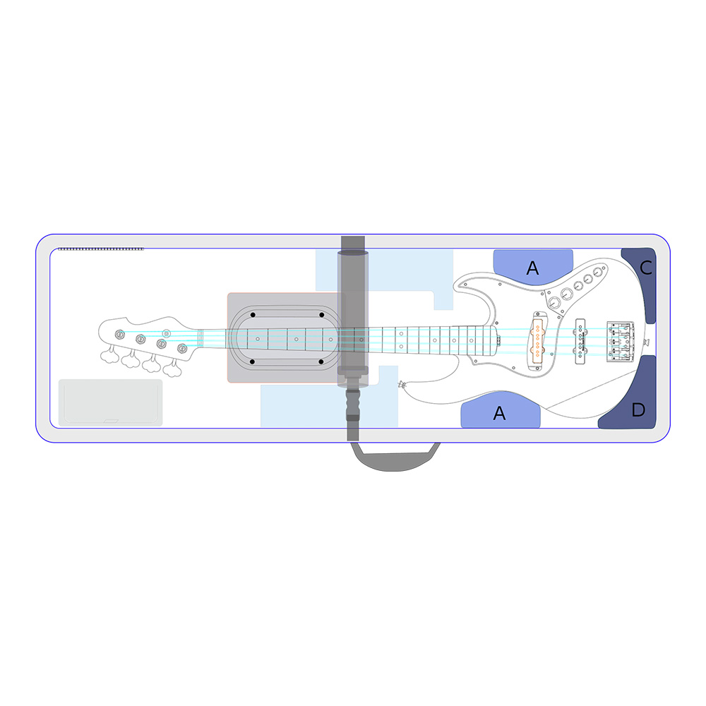 g*n様 【 ESP Hybrid Case for Bass / ESP-HC ESP-HC-G | ESP GUITARS