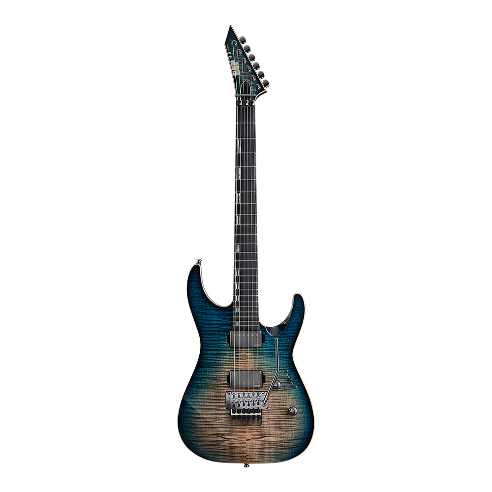 ESP M-II CTM FR/FM BKAQBC (Black Aqua Burst C w/Blue Pearl Black