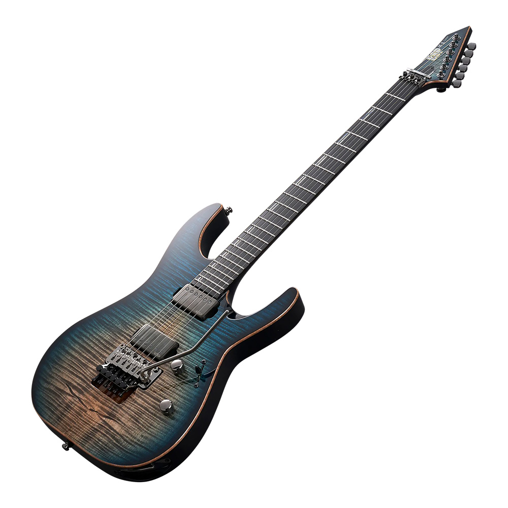ESP M-II CTM FR/FM BKAQBC (Black Aqua Burst C w/Blue Pearl Black