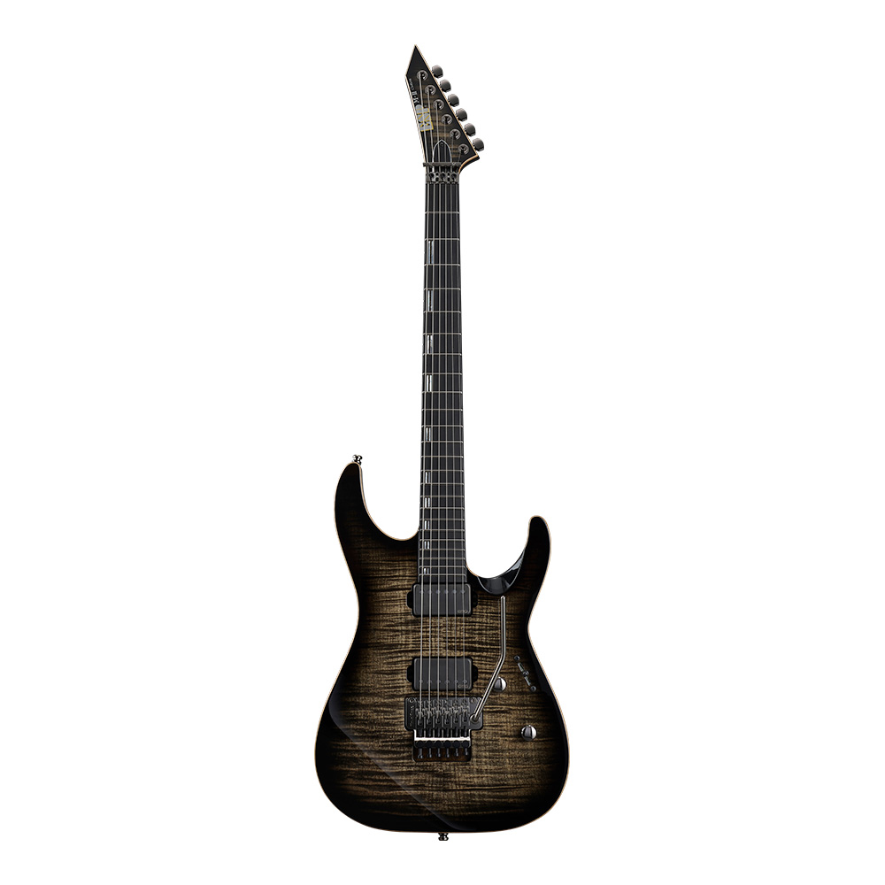 ESP M-II CTM FR/FM CHB (Charcoal Burst w/White Pearl Black