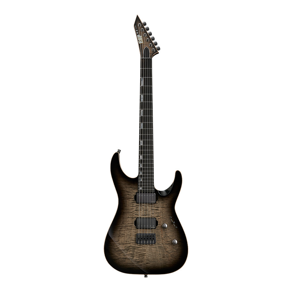 ESP M-II CTM NT/FM CHB (Charcoal Burst w/White Pearl Black