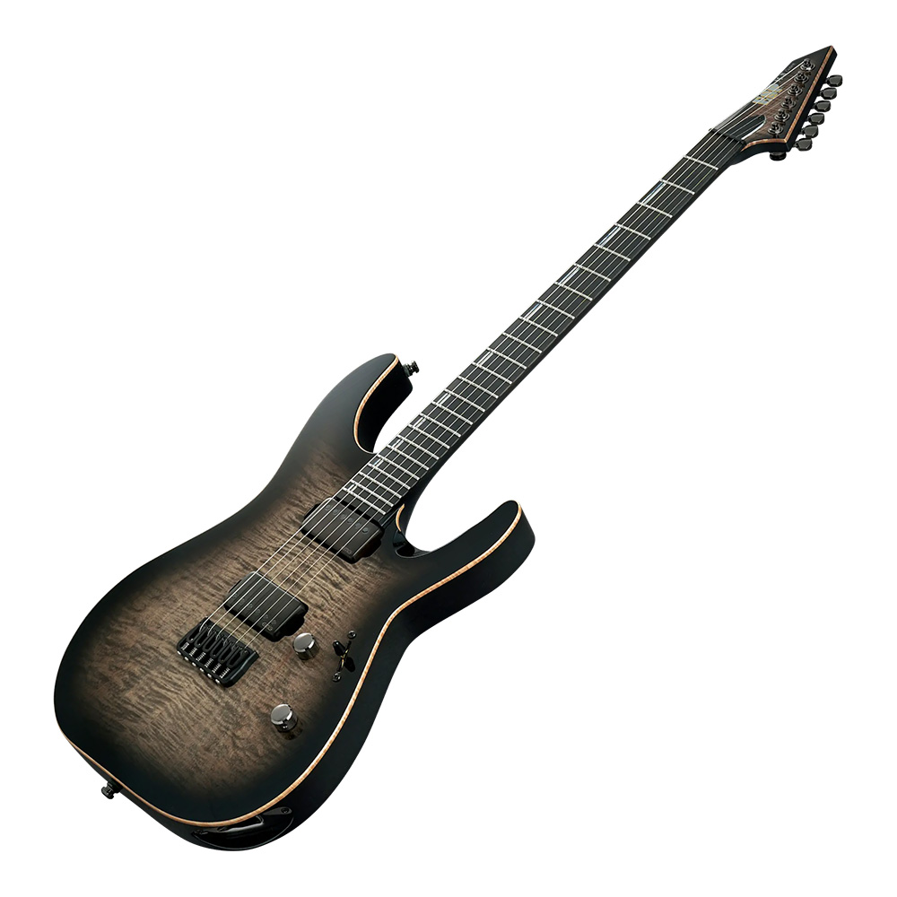 ESP M-II CTM NT/FM CHB (Charcoal Burst w/White Pearl Black