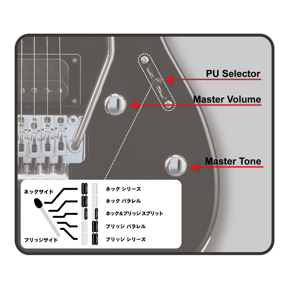 ESP M-SEVEN TIM/R (Titan Metal)｜ミュージックランドKEY