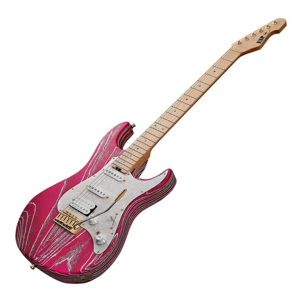 ESP SNAPPER-AS Driftwood Pink w/White Filler｜ミュージック