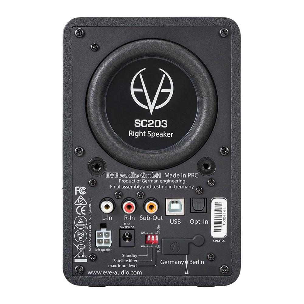 EVE audio イブオーディオ　SC203 モニタースピーカー EVE Audio 【特価プロモ7/31まで！】SC203(ペア)(イブオーディオ