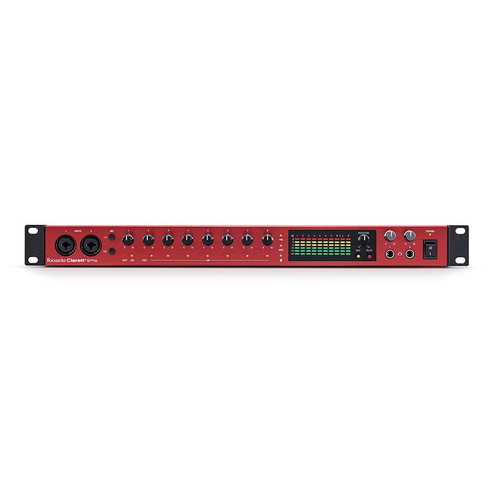 Focusrite Clarett+ 8Pre｜ミュージックランドKEY