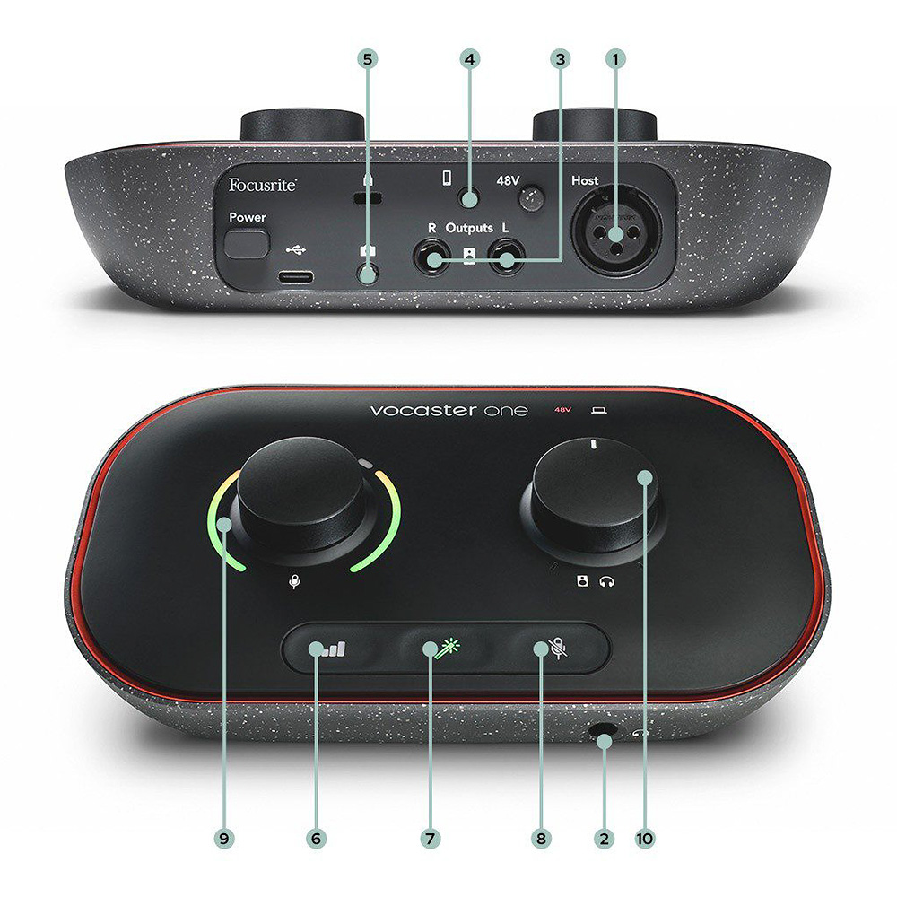 Focusrite Vocaster One｜ミュージックランドKEY