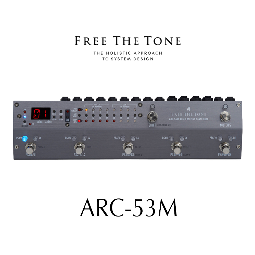 Free The Tone ARC-53M(S) Audio Routing Controller｜ミュージック 