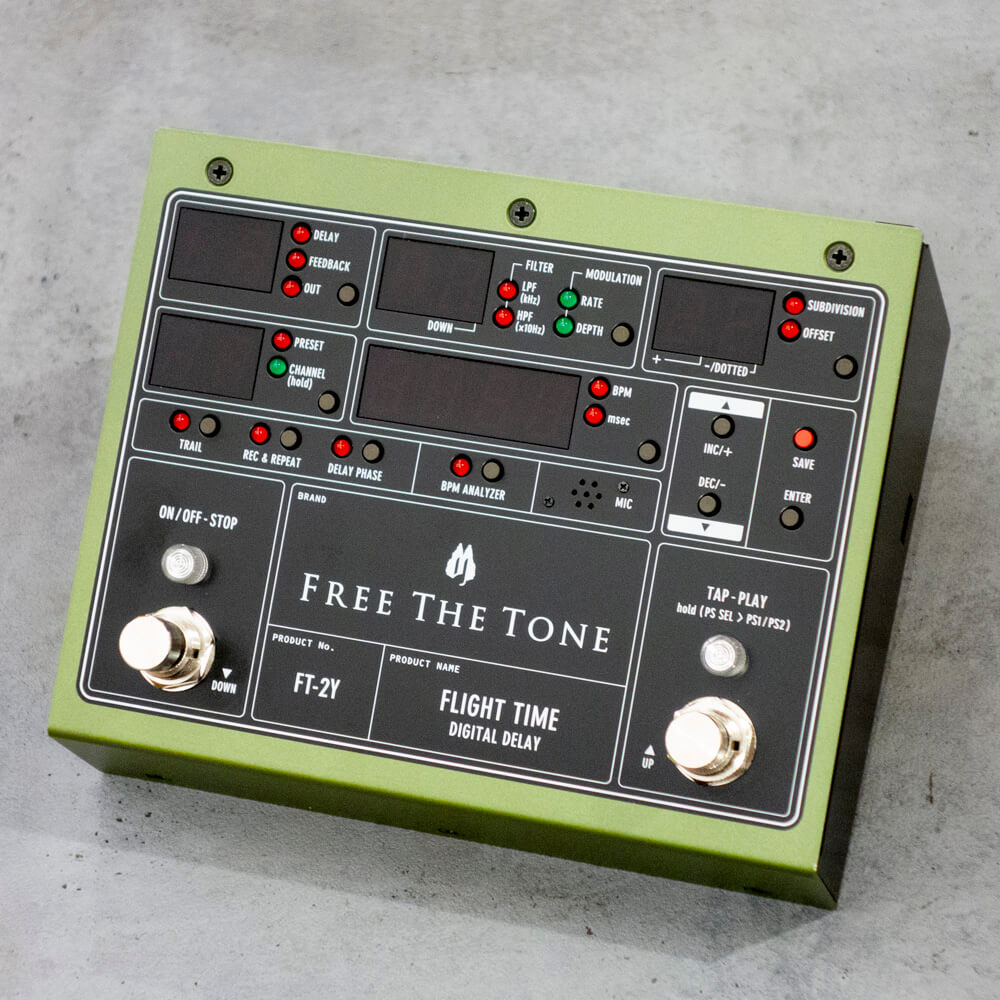 Free The Tone FLIGHT TIME / FT-2Y [DIGITAL DELAY]｜ミュージック