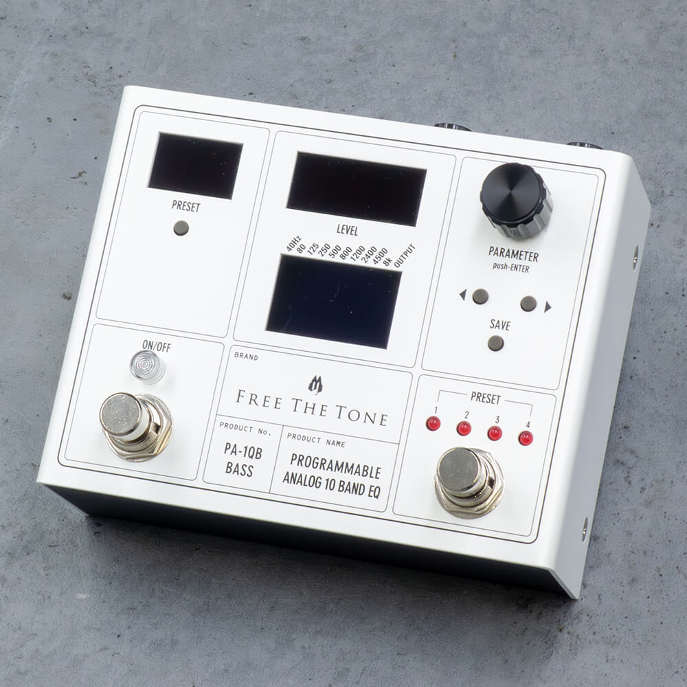 Free The Tone PA-1QB (Bass) [PROGRAMMABLE ANALOG 10 BAND EQ 