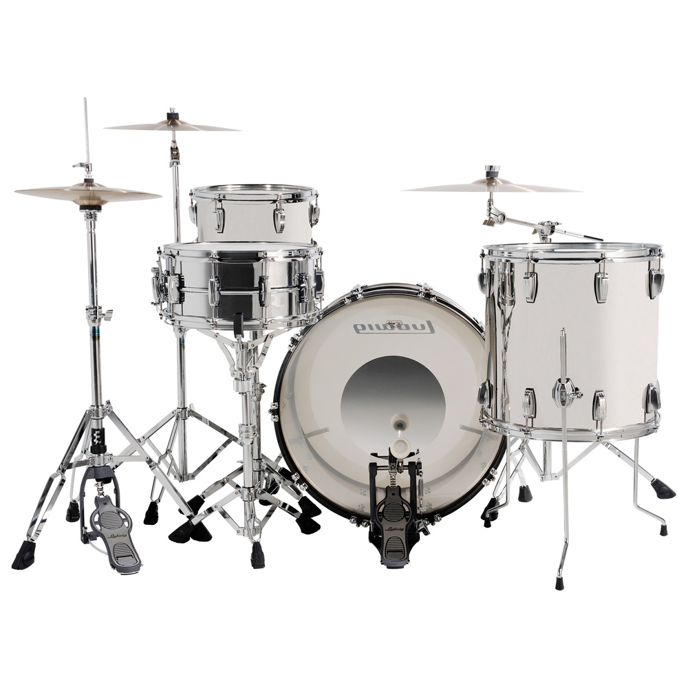 LT スズメッキムーラン 37cm M515新品未使用 Ludwig Limited Edition Stenless Steel Drum Shell Pack 